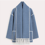 Ysolde - statement jacke – Blau – Ausverkauft