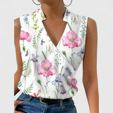 BIBIANA | Leichter Sommer-Top – Blumen 1