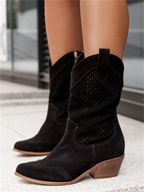 Moderne Cowboystiefel mit Femininer Note – Schwarz