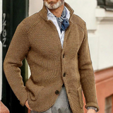 Moderne Strickjacke mit Knopfverschluss – Khaki