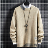 Modischer Strickpullover für Abenteuer – Beige