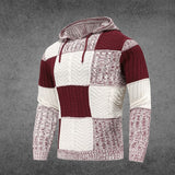 Leif - kapuzenpullover aus wolle – Weinrot