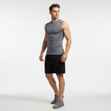 Mouwloos Compressieshirt Sport - CoreSculptX – Grau