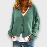 Shamira – Strickcardigan – Seeblau
