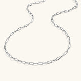 Nadia Büroklammerkette Halskette – Silber