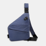Unisex Schlank Anti-Diebstahl Umhängetasche | Klein – Marineblau