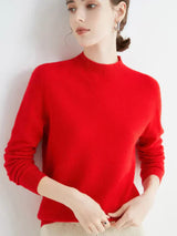 Eleganter Damenpullover für einen stilvollen Auftritt – Rot
