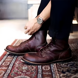 Hanzo - Traditionelle Herren-Schnürstiefel – Rot