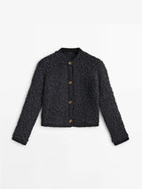 Lila | Stilvolle Damenjacke für kühle Herbstabende – Schwarz