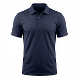 Dario | Atmungsaktives Stretch Poloshirt – Mitternachtsnavy