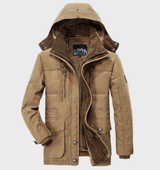 Herren Winterjacke | Kapuzendesign für kalte Bedingungen – Khaki