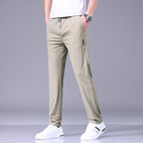 Taro | Komfort Premium Hose mit klarem Schnitt – Khaki (Mit Kordelzug)