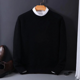Thierry | Cashmere Rundhals-Pullover – Schwarz