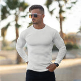 Herren Pullover | Rundhals mit gerader Grundform – Weiß