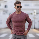 Herren Pullover | Rundhals mit gerader Grundform – Rot