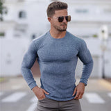 Herren Pullover | Rundhals mit gerader Grundform – Blau