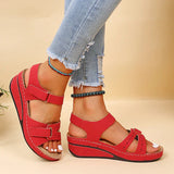 Loes Orthopädische Sandalen Mit Offener Spitze – Unvergleichlicher Komfort & Elegantes Design – Rot
