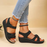 Loes Orthopädische Sandalen Mit Offener Spitze – Unvergleichlicher Komfort & Elegantes Design – Schwarz