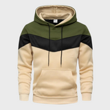 Stylischer herren-hoodie mit verstellbarer kapuze - Niels – Armeegrün