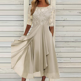 SHARA - Einzigartiges schickes Sommerkleid – Beige