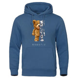 Rodney – teddy-knochen-hoodie – Blau verwischen