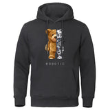 Rodney – teddy-knochen-hoodie – Schwarz