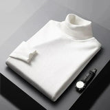 Tyrios - Klassischer Rollkragenpullover – Weiß