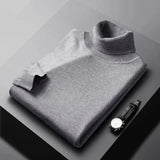 Tyrios - Klassischer Rollkragenpullover – Grau