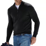 Herren Pullover | V-Ausschnittdesign für den Alltag – Schwarz