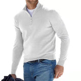 Herren Pullover | V-Ausschnittdesign für den Alltag – Weiß