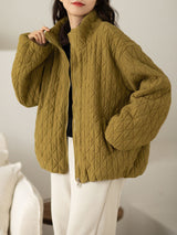 Nada – stylische warme jacke – Gelb