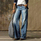 Carlisle - Damen Straight‑Leg Jeans – Hellblau