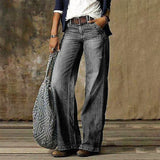 Carlisle - Damen Straight‑Leg Jeans – Hellgrau