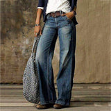 Carlisle - Damen Straight‑Leg Jeans – Blau