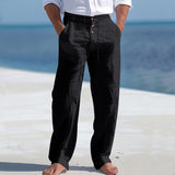 Nilo | Leichte Leinen Sommerhose – Schwarz