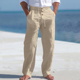 Nilo | Leichte Leinen Sommerhose – Khaki