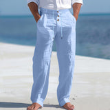 Nilo | Leichte Leinen Sommerhose – Hellblau