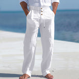 Nilo | Leichte Leinen Sommerhose – Weiß