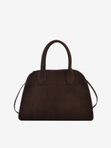 Wildleder-Handtasche – Dunkelbraun
