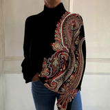 Frelynn | Klassischer Rib Pullover – Abstract
