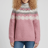 Nordisch Inspirierter Winterstrickpullover - Paula – Rosa