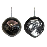 NuGlow Nordische Glas-Pendelleuchte – Rauchig grau
