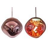 NuGlow Nordische Glas-Pendelleuchte – Rosagold