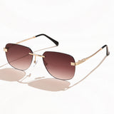 Gregor im Aviator-Stil Sonnenbrille – Braun