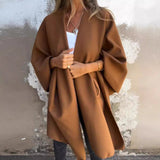 Jovelle Cape-Mantel – Dunkelbraun