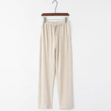 Ian Freizeithose mit Kordelzug – Beige