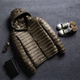 Lambert Pufferjacke mit Kapuze – Armeegrün