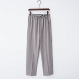 Hubert Lockere Passform Hose mit Kordelzug – Hellgrau