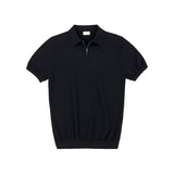 Michael Strick Poloshirt mit Reißverschluss – Schwarz