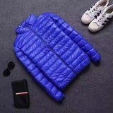 Konrad Pufferjacke mit Reißverschluss – Blau